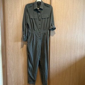 Banana Republic Army Green Jumpsuit
